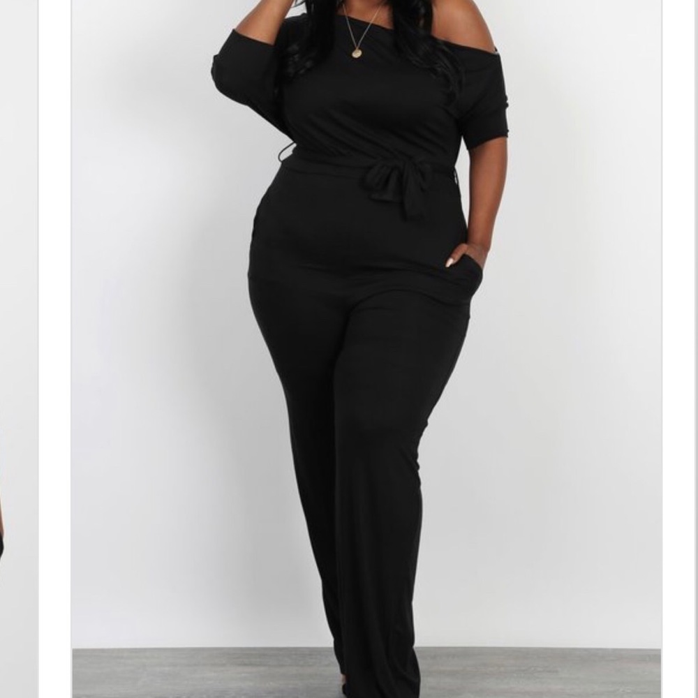 Stylish Indifferent Shoulder Jumpsuit